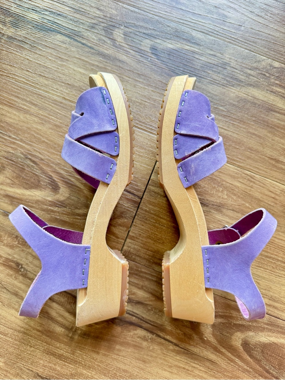 Sandgrens Rio Grande Low Clog Sandal Sz 40 Purple - Picture 3 of 6